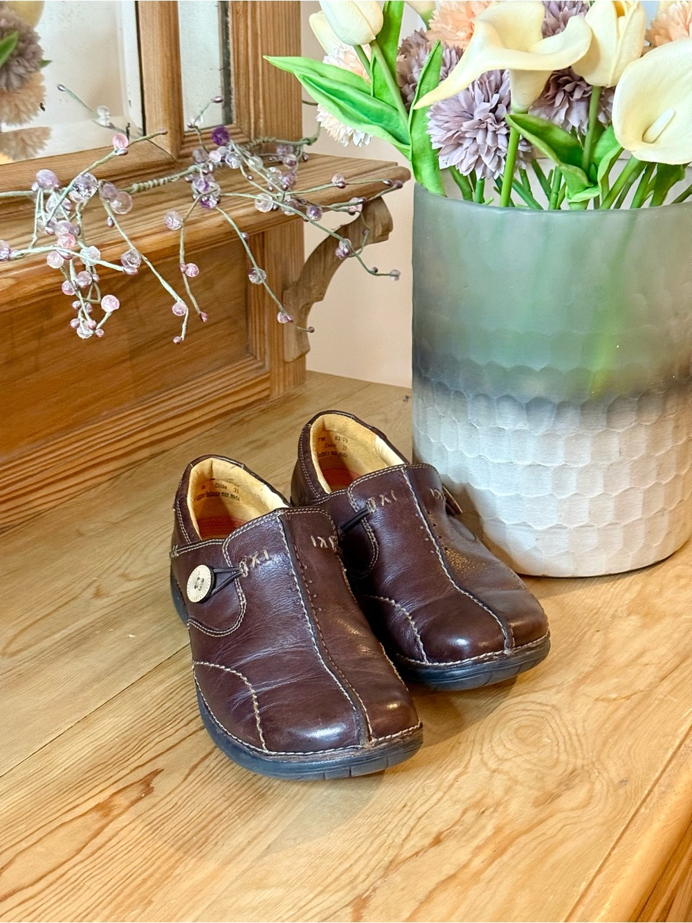 Clarks Unstructured Brown Walking Loafers 7M